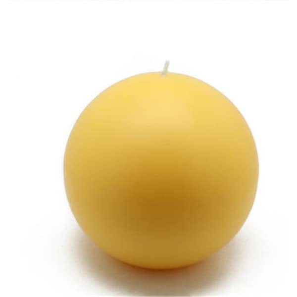 Zest Candle Zest Candle CBC-402 4 in. Yellow Citronella Ball Candles -2pc-Box CBC-402 - main